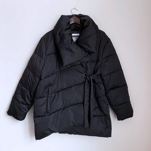Avec Les Filles Wrap Puffer Jacket Black
